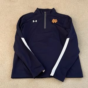 Notre Dame navy blue quarter zip NWOT